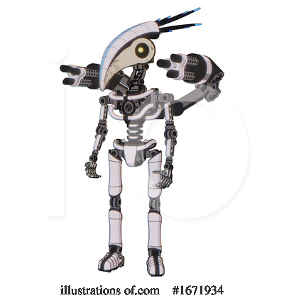 Royalty-Free (RF) Robot Clipart Illustration by Leo Blanchette - Stock Sample #1671934
