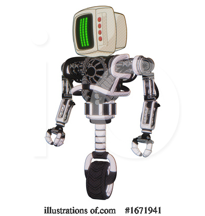 Royalty-Free (RF) Robot Clipart Illustration by Leo Blanchette - Stock Sample #1671941