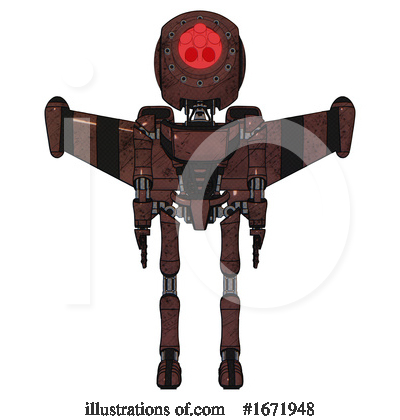 Royalty-Free (RF) Robot Clipart Illustration by Leo Blanchette - Stock Sample #1671948
