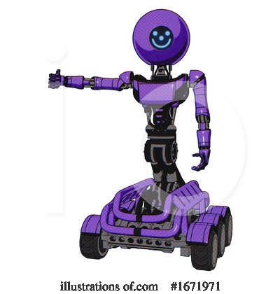 Royalty-Free (RF) Robot Clipart Illustration by Leo Blanchette - Stock Sample #1671971