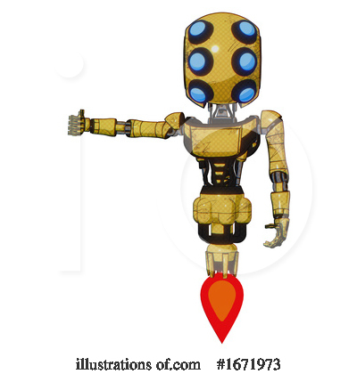 Royalty-Free (RF) Robot Clipart Illustration by Leo Blanchette - Stock Sample #1671973