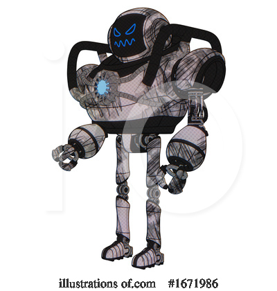Royalty-Free (RF) Robot Clipart Illustration by Leo Blanchette - Stock Sample #1671986