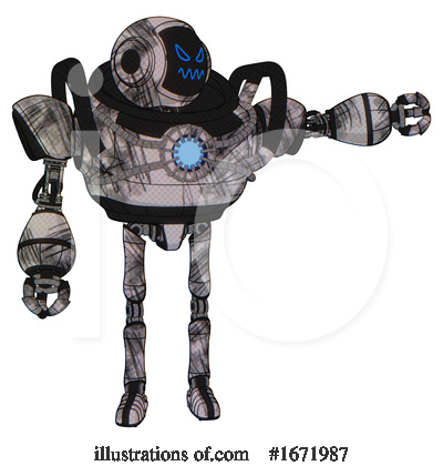 Royalty-Free (RF) Robot Clipart Illustration by Leo Blanchette - Stock Sample #1671987