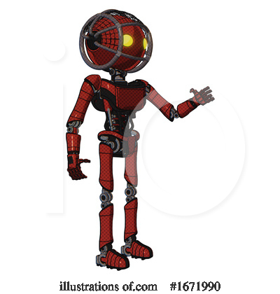 Royalty-Free (RF) Robot Clipart Illustration by Leo Blanchette - Stock Sample #1671990