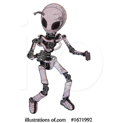 Royalty-Free (RF) Robot Clipart Illustration by Leo Blanchette - Stock Sample #1671992