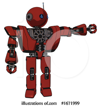 Royalty-Free (RF) Robot Clipart Illustration by Leo Blanchette - Stock Sample #1671999