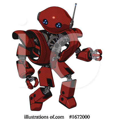 Royalty-Free (RF) Robot Clipart Illustration by Leo Blanchette - Stock Sample #1672000
