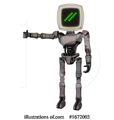Royalty-Free (RF) Robot Clipart Illustration by Leo Blanchette - Stock Sample #1672003