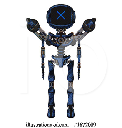 Royalty-Free (RF) Robot Clipart Illustration by Leo Blanchette - Stock Sample #1672009