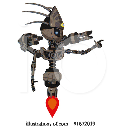 Royalty-Free (RF) Robot Clipart Illustration by Leo Blanchette - Stock Sample #1672019