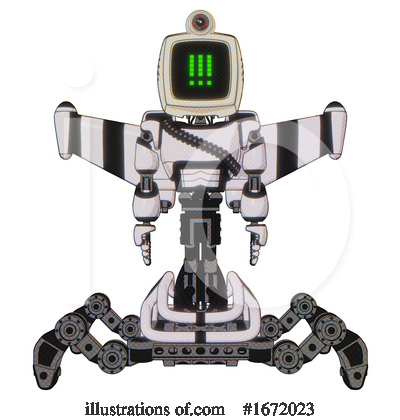 Royalty-Free (RF) Robot Clipart Illustration by Leo Blanchette - Stock Sample #1672023