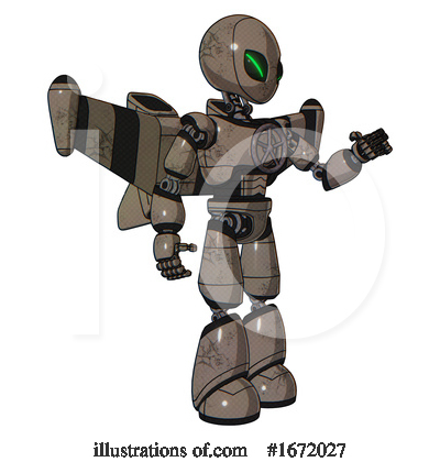 Royalty-Free (RF) Robot Clipart Illustration by Leo Blanchette - Stock Sample #1672027