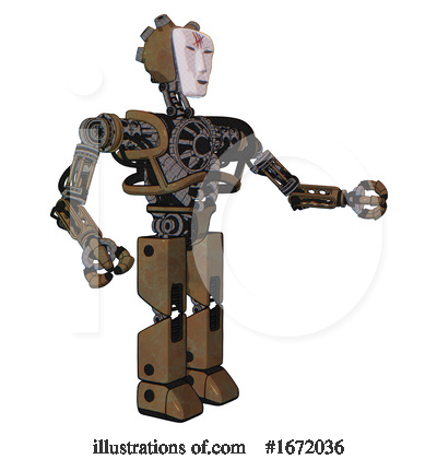 Royalty-Free (RF) Robot Clipart Illustration by Leo Blanchette - Stock Sample #1672036
