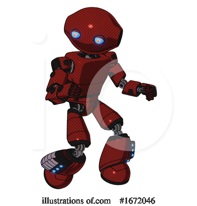 Royalty-Free (RF) Robot Clipart Illustration by Leo Blanchette - Stock Sample #1672046