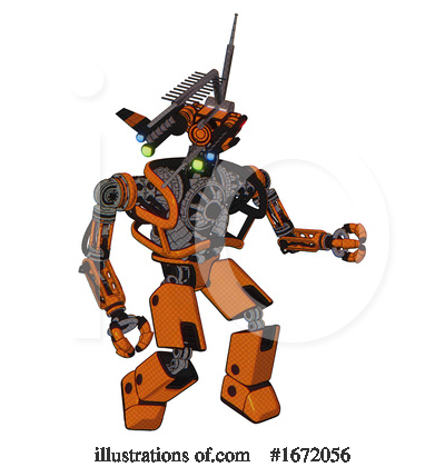 Royalty-Free (RF) Robot Clipart Illustration by Leo Blanchette - Stock Sample #1672056