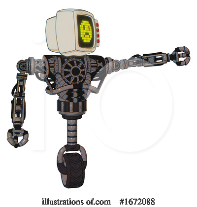 Royalty-Free (RF) Robot Clipart Illustration by Leo Blanchette - Stock Sample #1672088