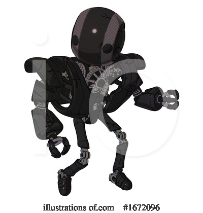 Royalty-Free (RF) Robot Clipart Illustration by Leo Blanchette - Stock Sample #1672096
