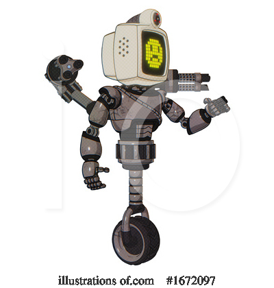 Royalty-Free (RF) Robot Clipart Illustration by Leo Blanchette - Stock Sample #1672097