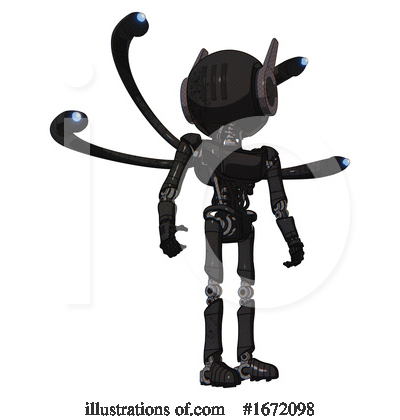 Royalty-Free (RF) Robot Clipart Illustration by Leo Blanchette - Stock Sample #1672098