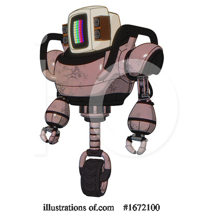 Royalty-Free (RF) Robot Clipart Illustration by Leo Blanchette - Stock Sample #1672100
