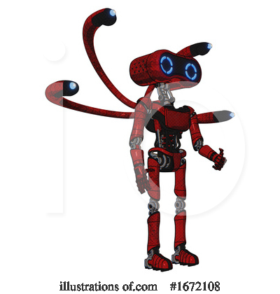 Royalty-Free (RF) Robot Clipart Illustration by Leo Blanchette - Stock Sample #1672108