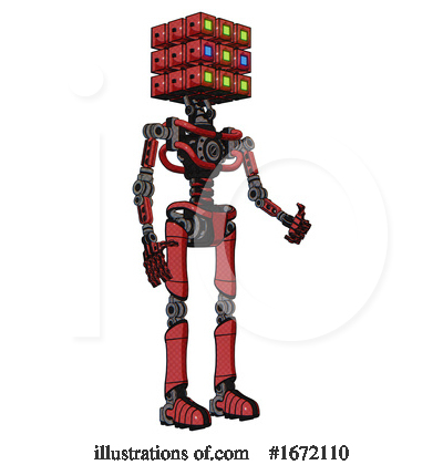 Royalty-Free (RF) Robot Clipart Illustration by Leo Blanchette - Stock Sample #1672110