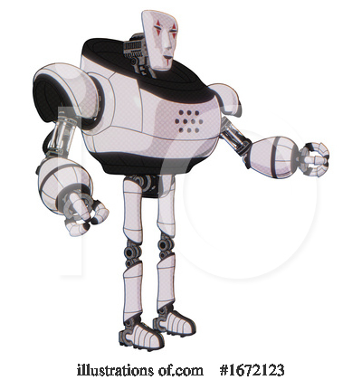 Royalty-Free (RF) Robot Clipart Illustration by Leo Blanchette - Stock Sample #1672123