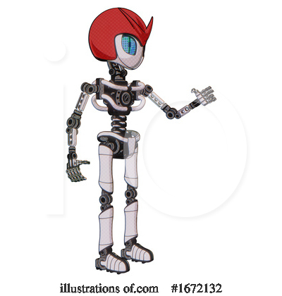 Royalty-Free (RF) Robot Clipart Illustration by Leo Blanchette - Stock Sample #1672132