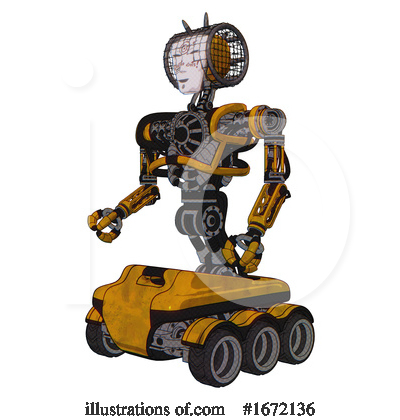 Royalty-Free (RF) Robot Clipart Illustration by Leo Blanchette - Stock Sample #1672136