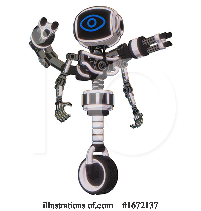 Royalty-Free (RF) Robot Clipart Illustration by Leo Blanchette - Stock Sample #1672137