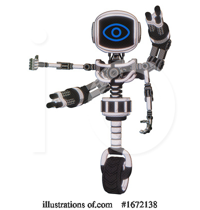 Royalty-Free (RF) Robot Clipart Illustration by Leo Blanchette - Stock Sample #1672138