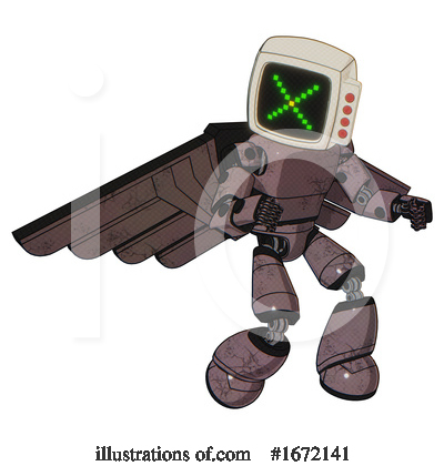 Royalty-Free (RF) Robot Clipart Illustration by Leo Blanchette - Stock Sample #1672141