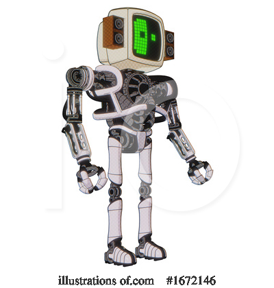 Royalty-Free (RF) Robot Clipart Illustration by Leo Blanchette - Stock Sample #1672146