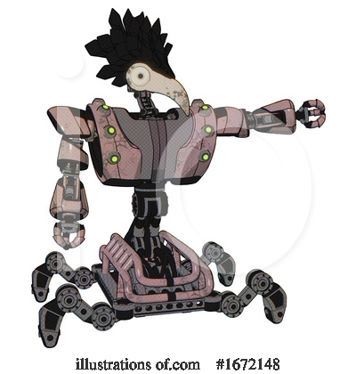 Royalty-Free (RF) Robot Clipart Illustration by Leo Blanchette - Stock Sample #1672148