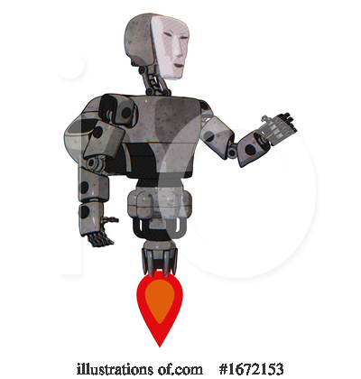 Royalty-Free (RF) Robot Clipart Illustration by Leo Blanchette - Stock Sample #1672153