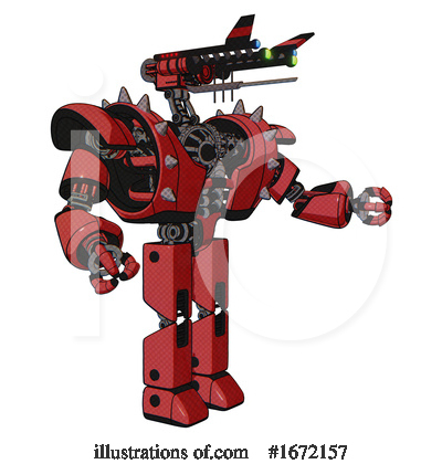 Royalty-Free (RF) Robot Clipart Illustration by Leo Blanchette - Stock Sample #1672157