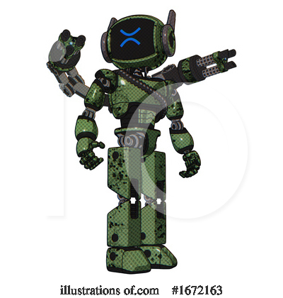 Royalty-Free (RF) Robot Clipart Illustration by Leo Blanchette - Stock Sample #1672163