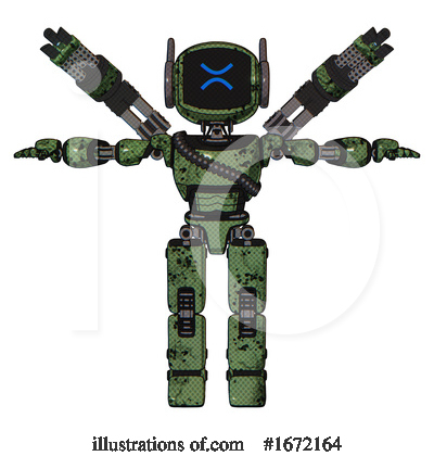 Royalty-Free (RF) Robot Clipart Illustration by Leo Blanchette - Stock Sample #1672164