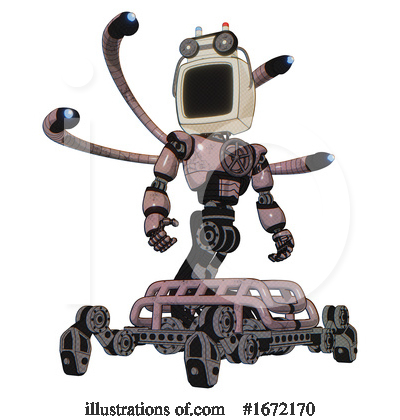 Royalty-Free (RF) Robot Clipart Illustration by Leo Blanchette - Stock Sample #1672170