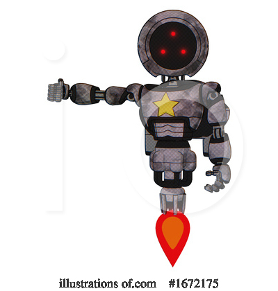 Royalty-Free (RF) Robot Clipart Illustration by Leo Blanchette - Stock Sample #1672175