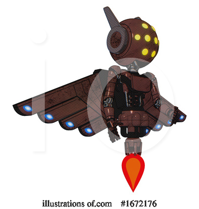 Royalty-Free (RF) Robot Clipart Illustration by Leo Blanchette - Stock Sample #1672176