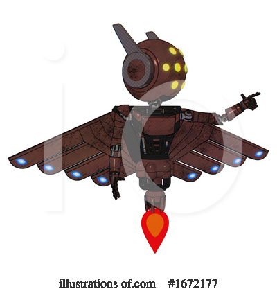 Royalty-Free (RF) Robot Clipart Illustration by Leo Blanchette - Stock Sample #1672177