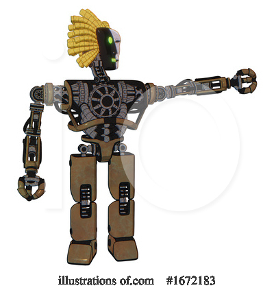 Royalty-Free (RF) Robot Clipart Illustration by Leo Blanchette - Stock Sample #1672183