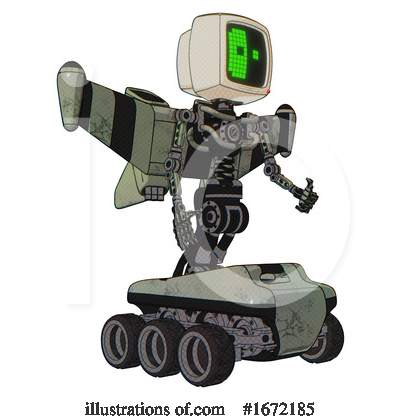 Royalty-Free (RF) Robot Clipart Illustration by Leo Blanchette - Stock Sample #1672185