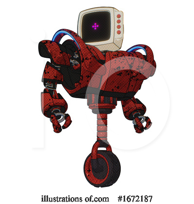 Royalty-Free (RF) Robot Clipart Illustration by Leo Blanchette - Stock Sample #1672187