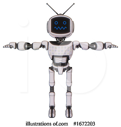 Royalty-Free (RF) Robot Clipart Illustration by Leo Blanchette - Stock Sample #1672203