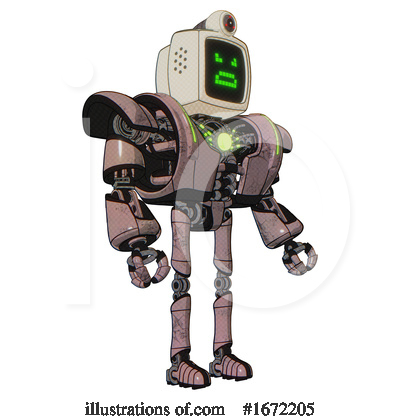 Royalty-Free (RF) Robot Clipart Illustration by Leo Blanchette - Stock Sample #1672205