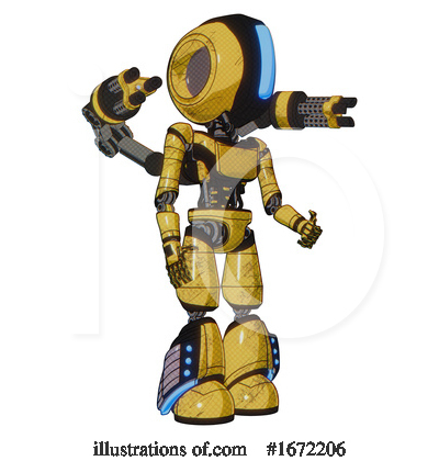 Royalty-Free (RF) Robot Clipart Illustration by Leo Blanchette - Stock Sample #1672206