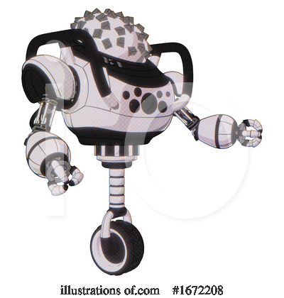 Royalty-Free (RF) Robot Clipart Illustration by Leo Blanchette - Stock Sample #1672208
