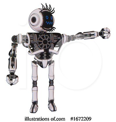 Royalty-Free (RF) Robot Clipart Illustration by Leo Blanchette - Stock Sample #1672209